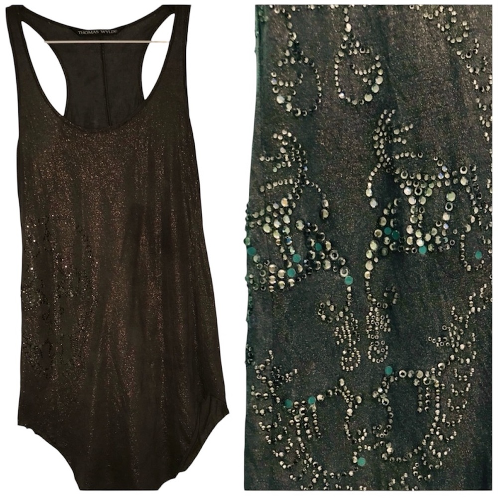 Thomas Wylde Embellished Skull Tank